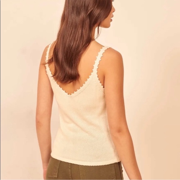 NWT - Reformation Wisteria tank in almond - size large - Picture 3 of 9